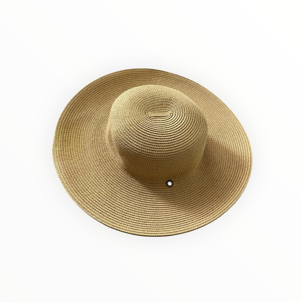 Sloggers Tan Braided Sun Hat UPF 50+ Wide Brim Lightweight – Medium – NWOT